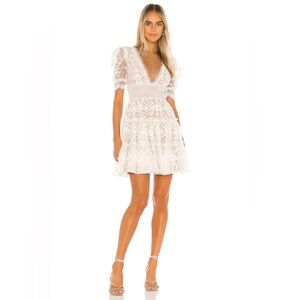 REVOLVE - Bronx and Banco Megan Mini Dress in Blanc / White
